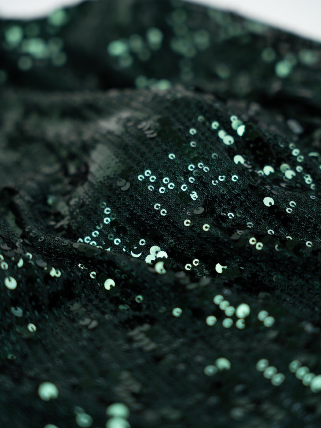 Robe courte verte à paillettes