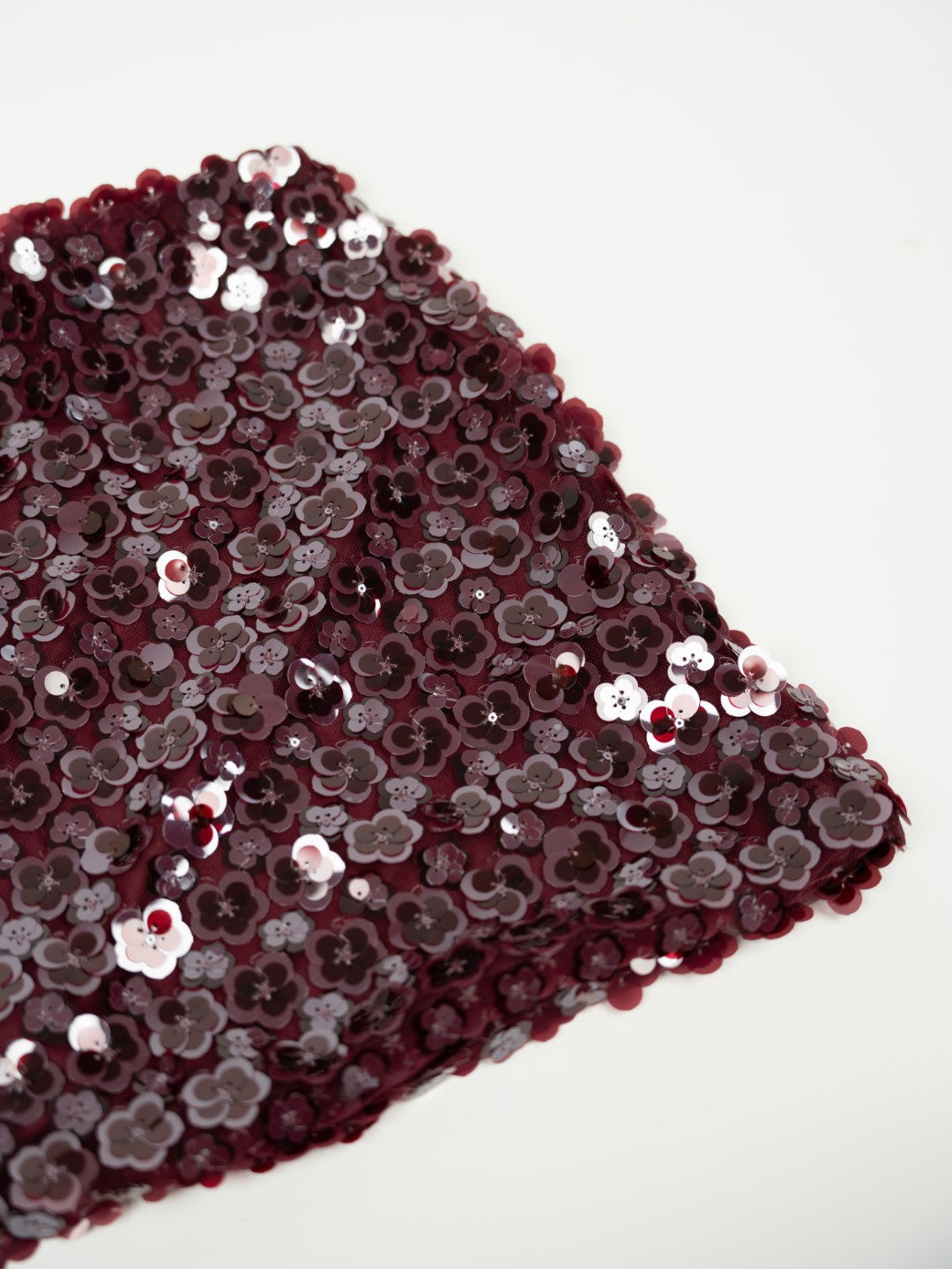 Bordeaux Sequin Skirt