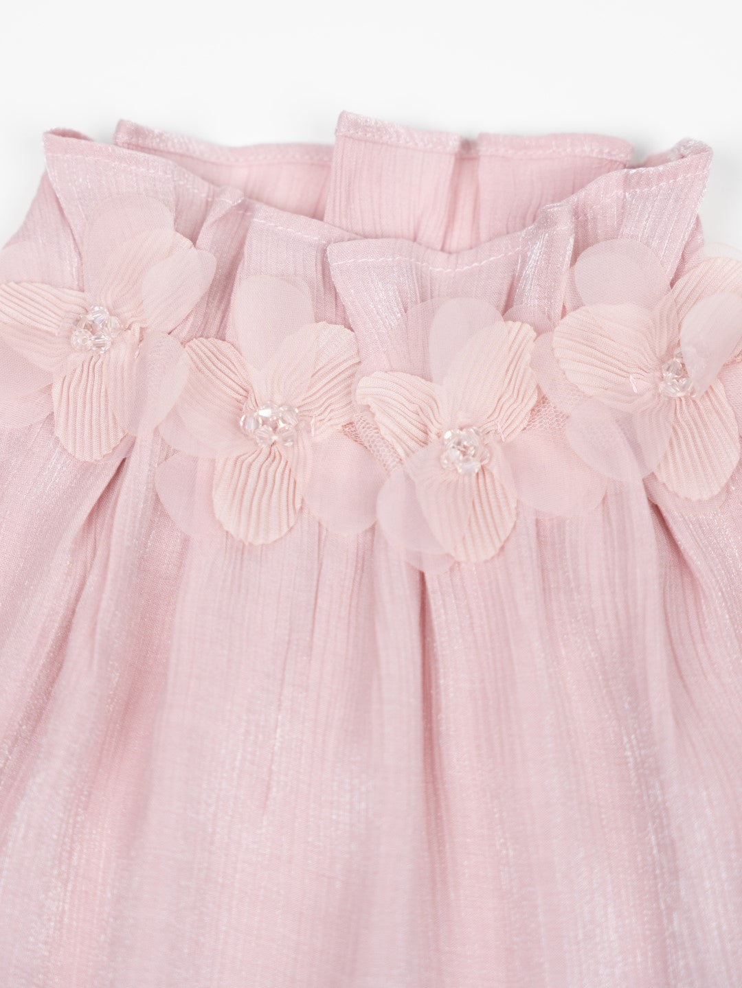 Blouse with Floral Detail, Old Rose