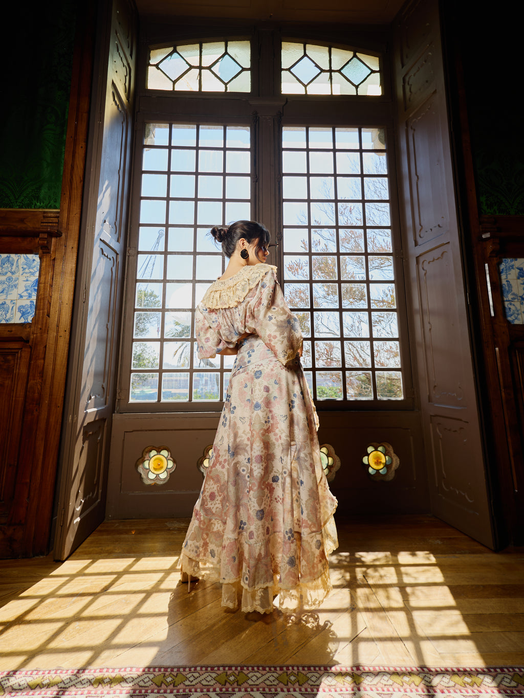 Ensemble de fleurs beiges