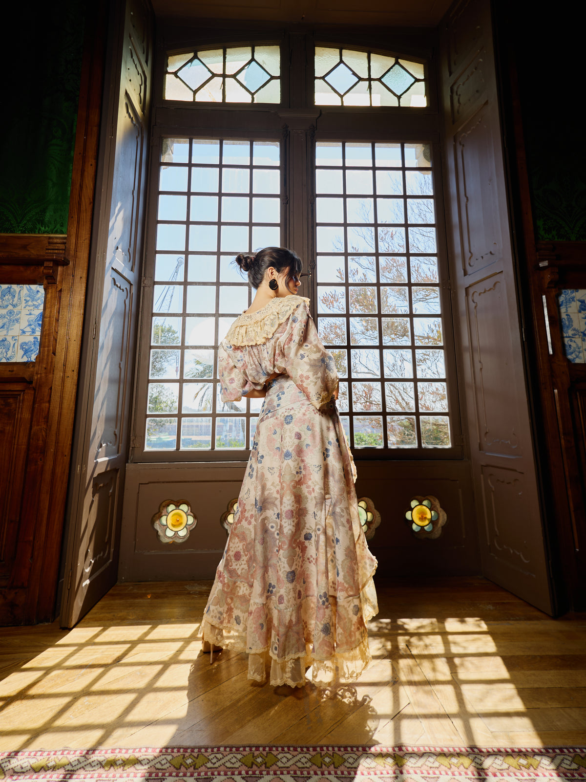 Ensemble de fleurs beiges