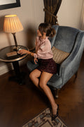 Bordeaux Sequin Skirt