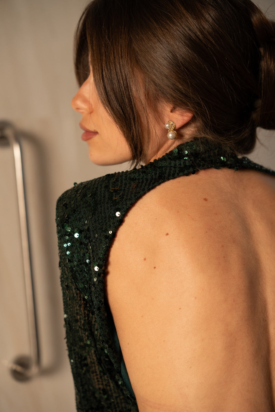 Short Green Sequin Dress