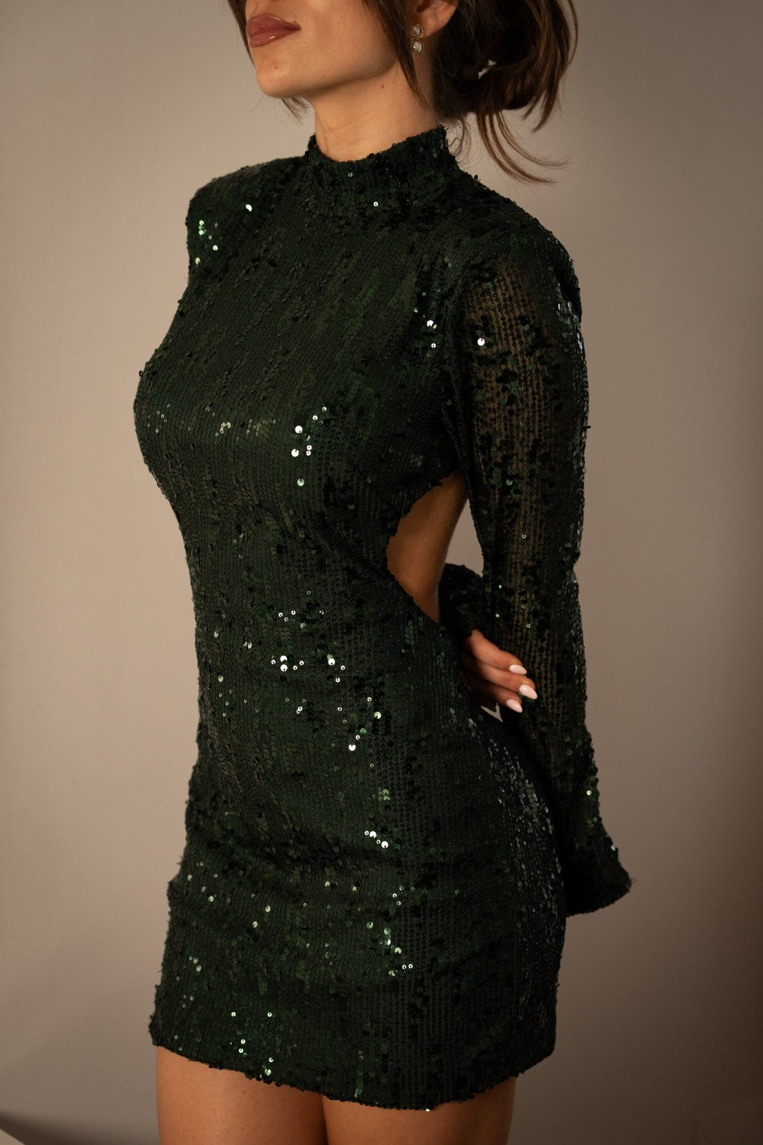 Short Green Sequin Dress