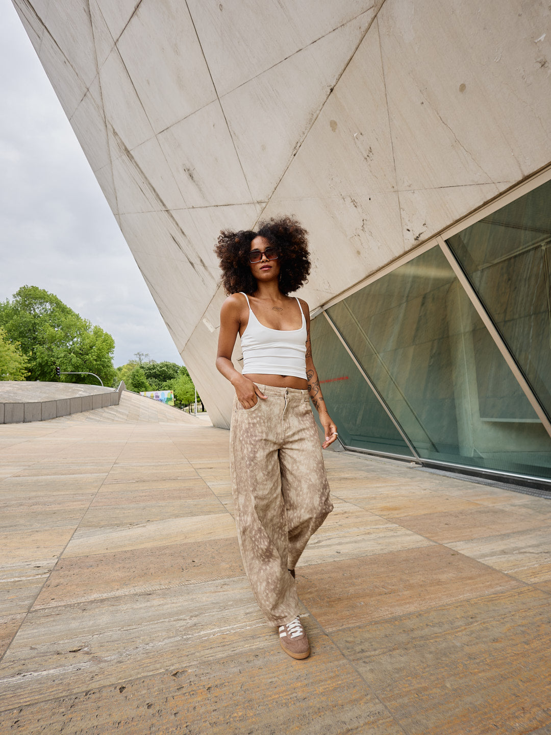 Balloon Bambi Print Pants