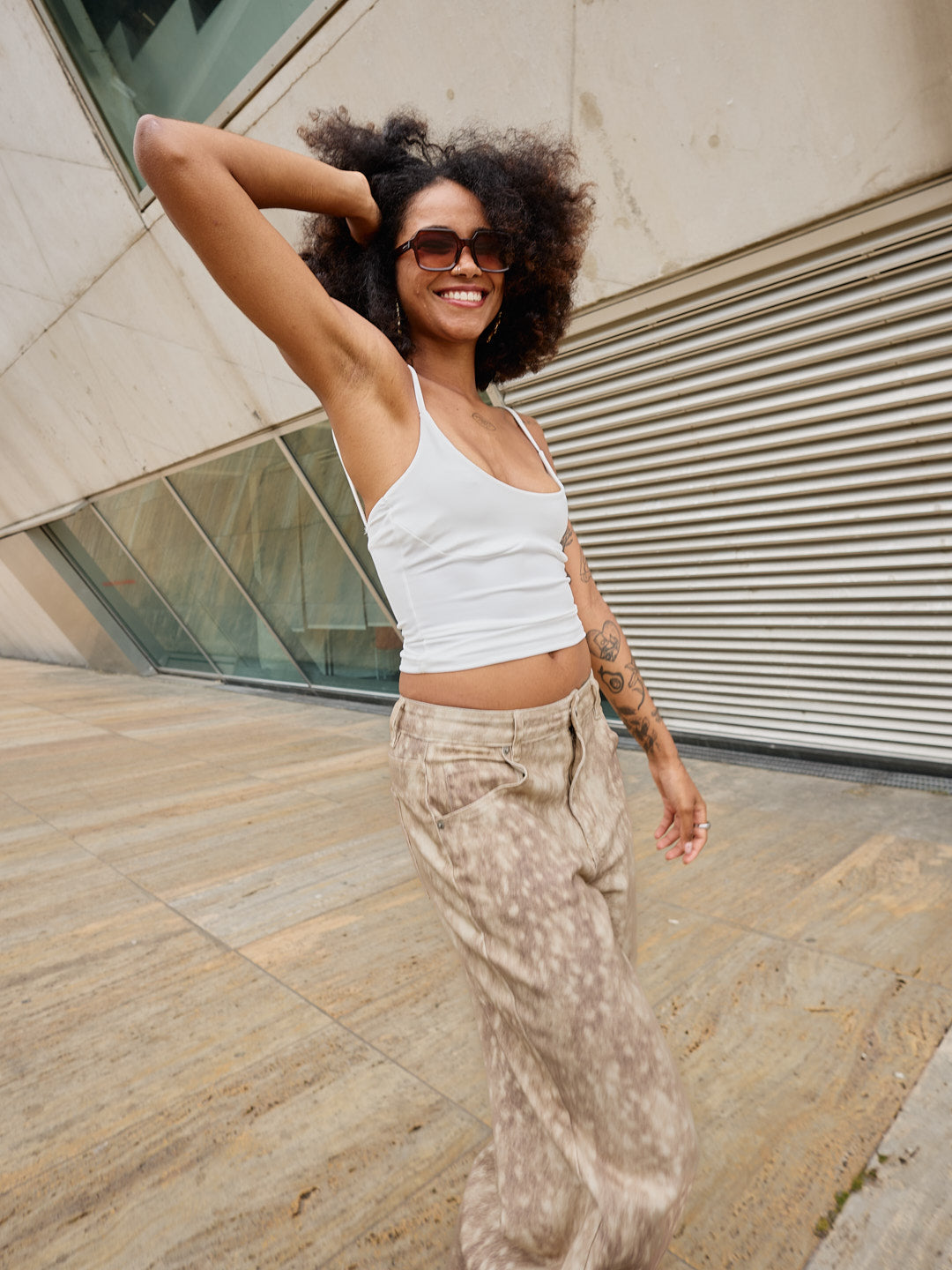 Balloon Bambi Print Pants