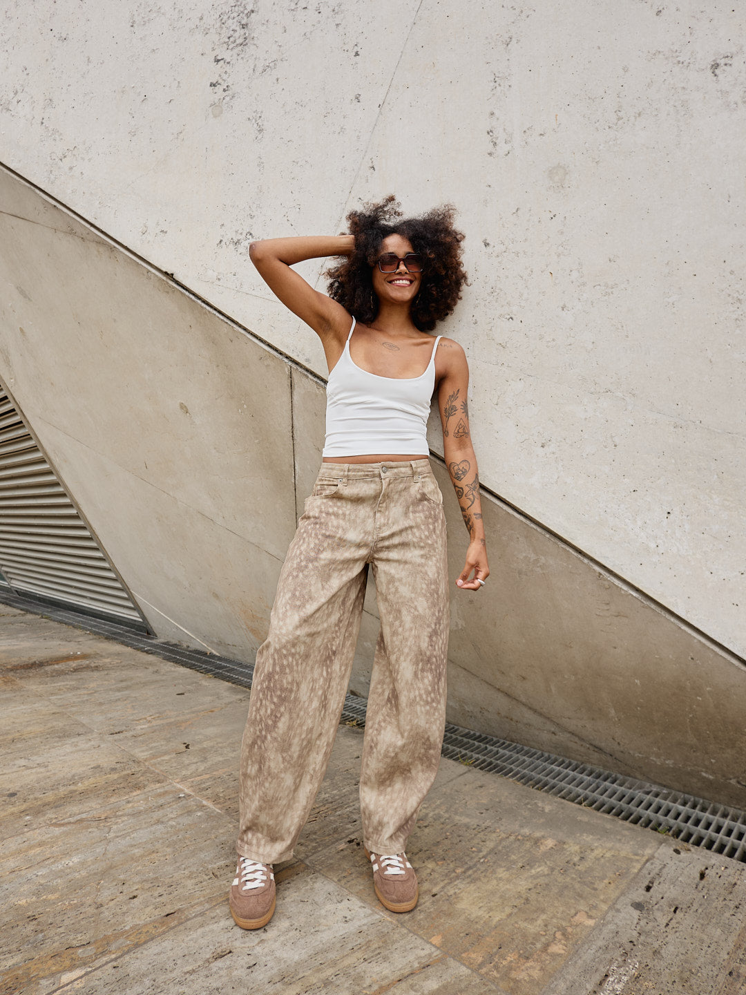 Balloon Bambi Print Pants