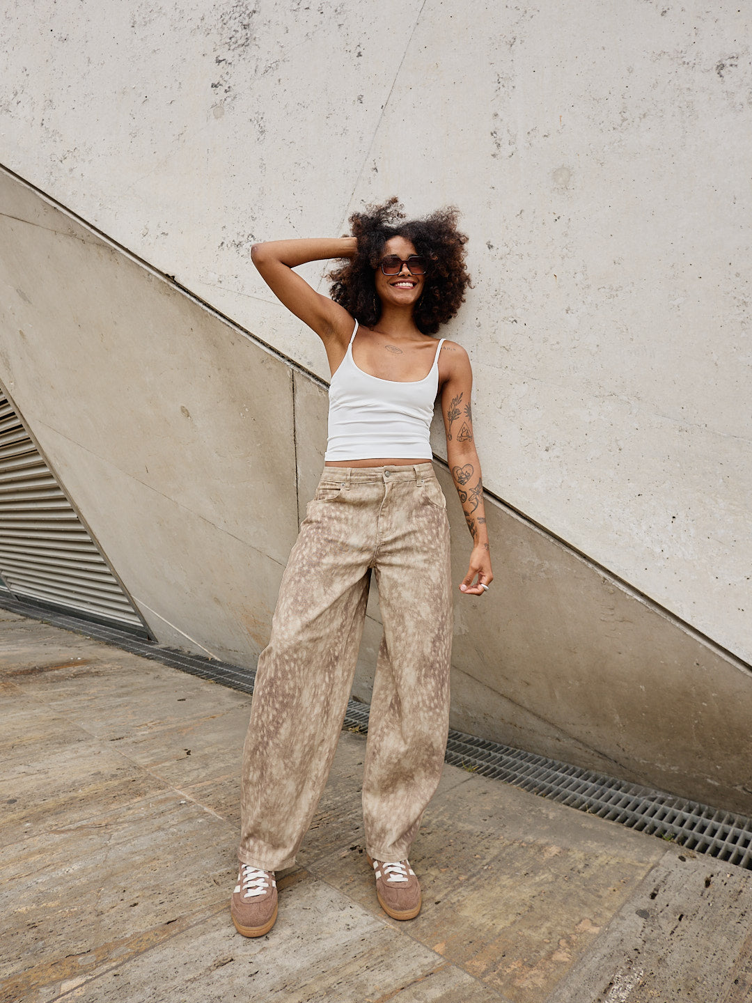 Balloon Bambi Print Pants