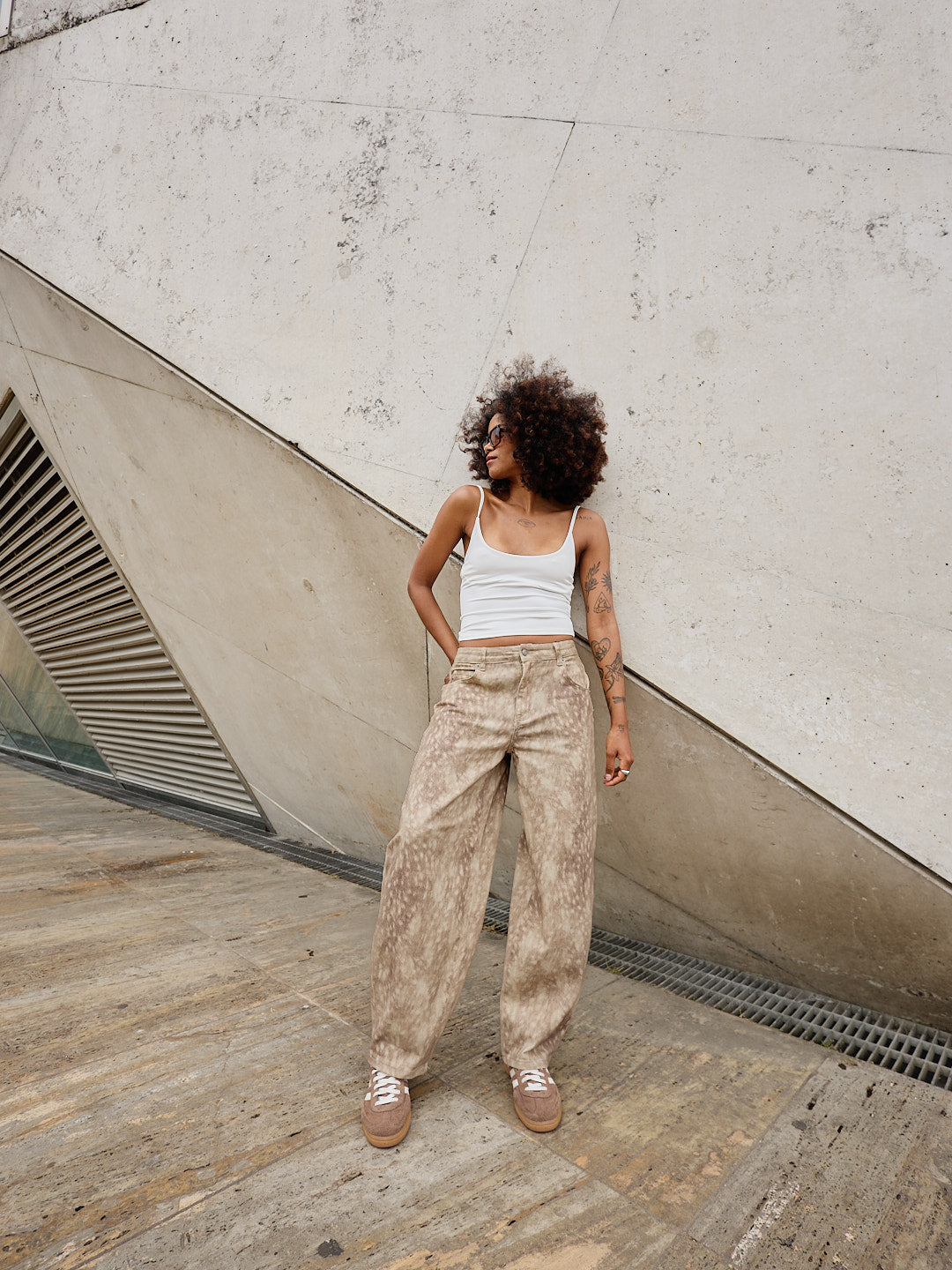 Balloon Bambi Print Pants