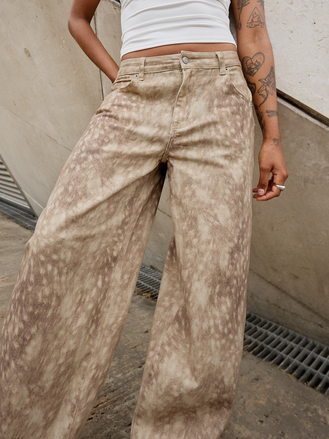 Balloon Bambi Print Pants