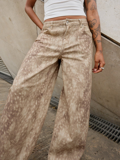 Balloon Bambi Print Pants