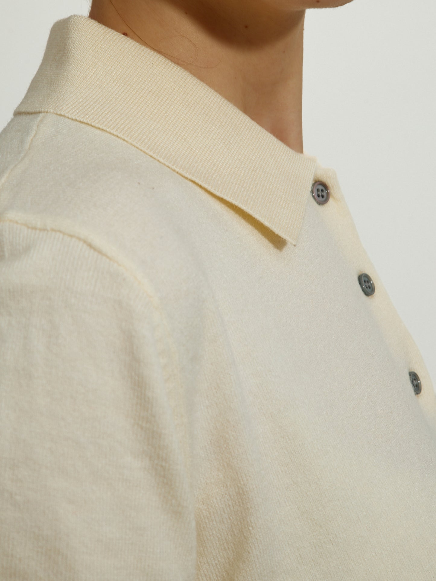 T-shirt Polo Malha Bege