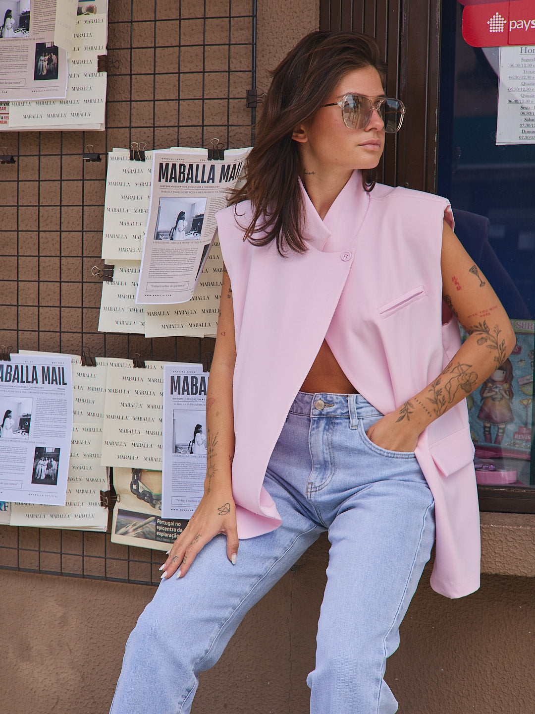 Rosa Crossover-Weste