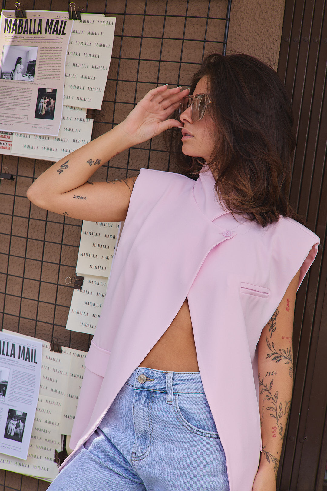 Rosa Crossover-Weste