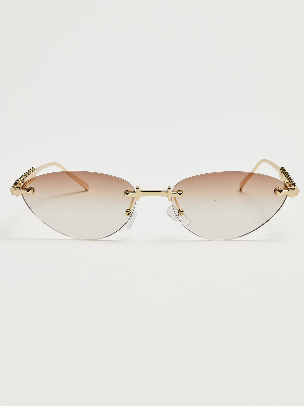 Braune Sonnenbrille mit Farbverlauf
