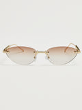 Braune Sonnenbrille mit Farbverlauf