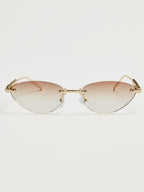 Braune Sonnenbrille mit Farbverlauf