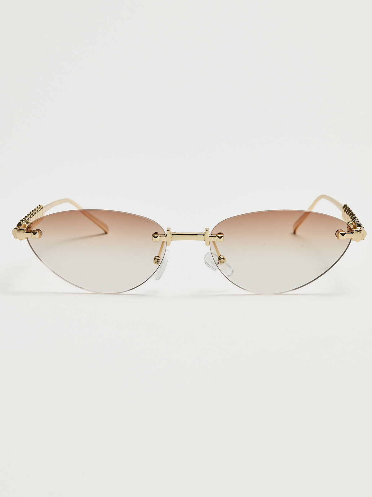 Braune Sonnenbrille mit Farbverlauf