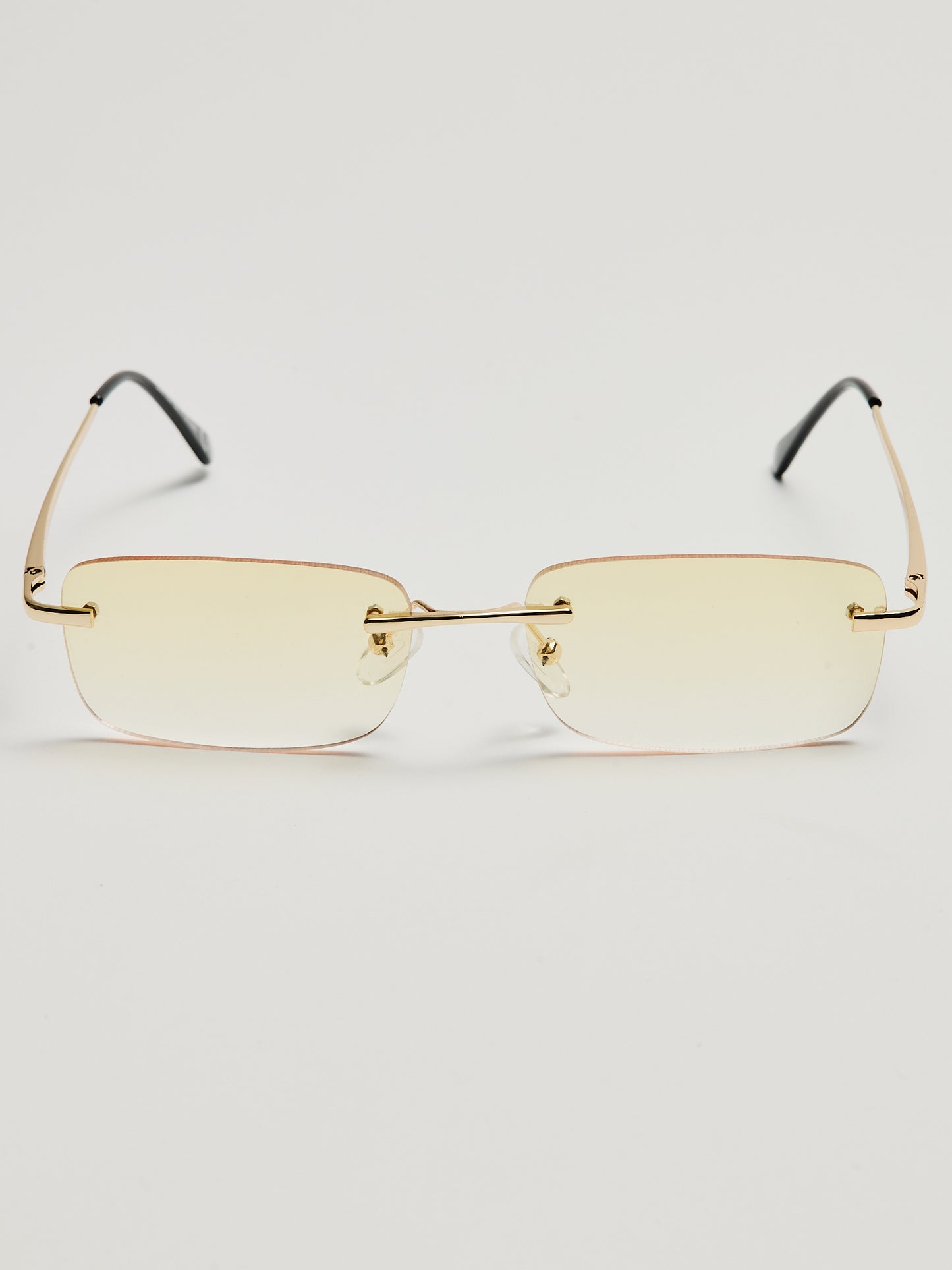 Óculos Retangulares Degradê Amarelo