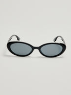 Lunettes de soleil ovales noires