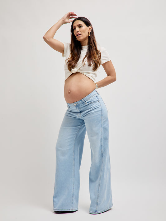 Jeans Wide Leg Light Denim