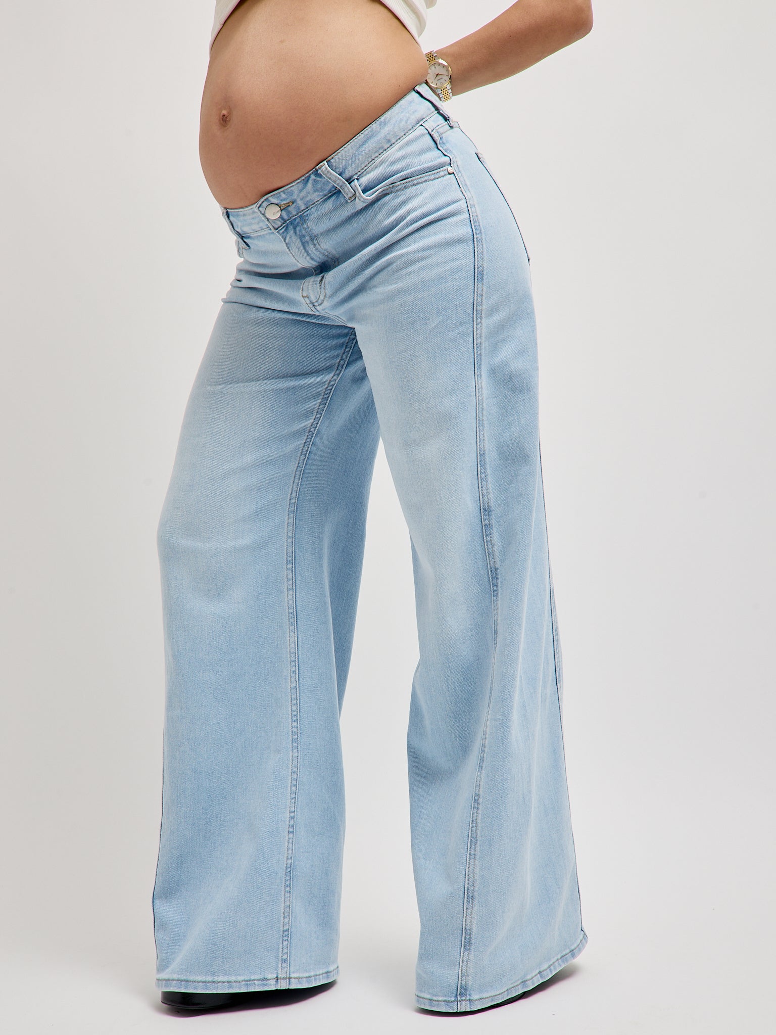 Jeans Wide Leg Light Denim