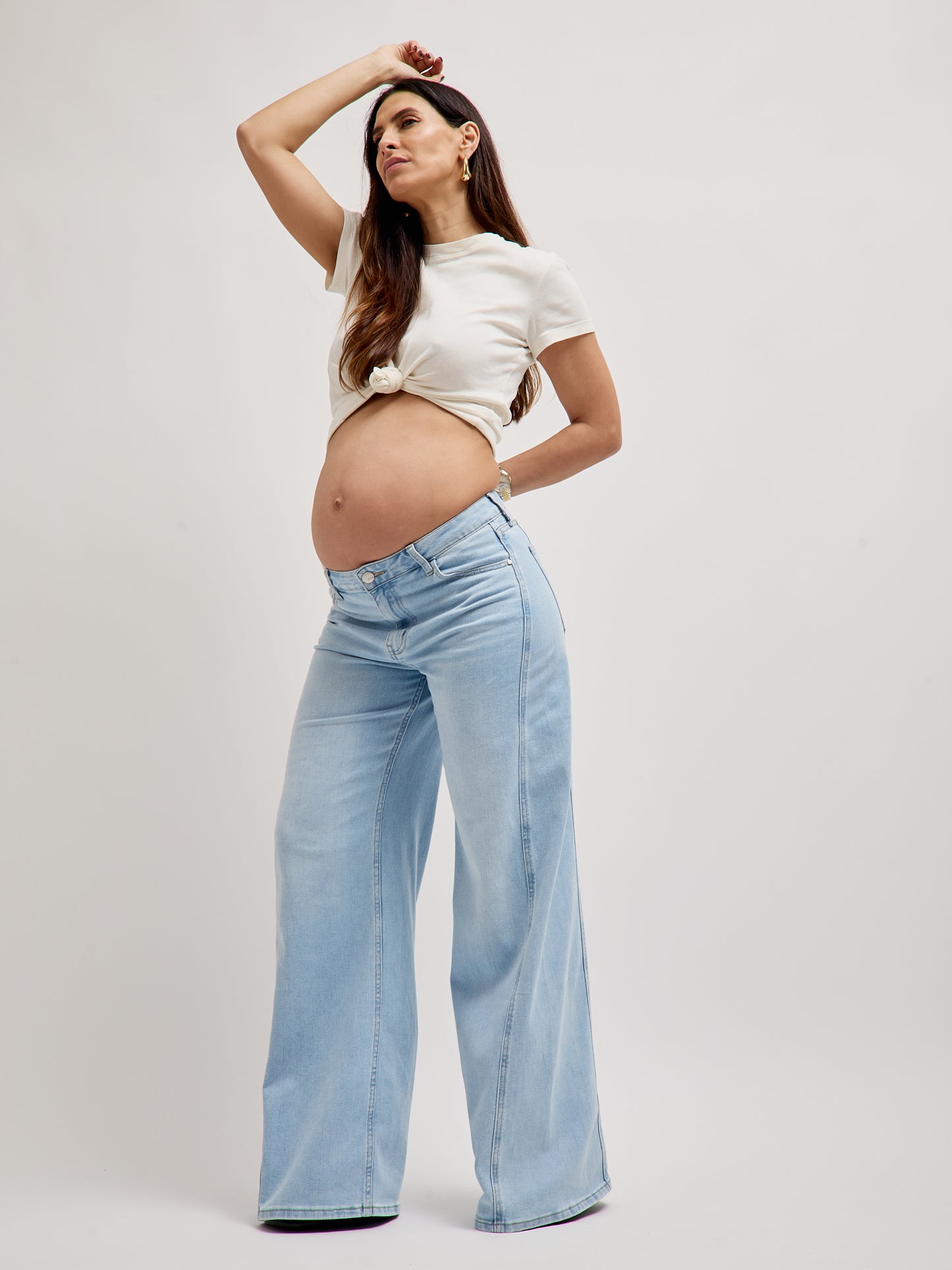 Jeans Wide Leg Light Denim