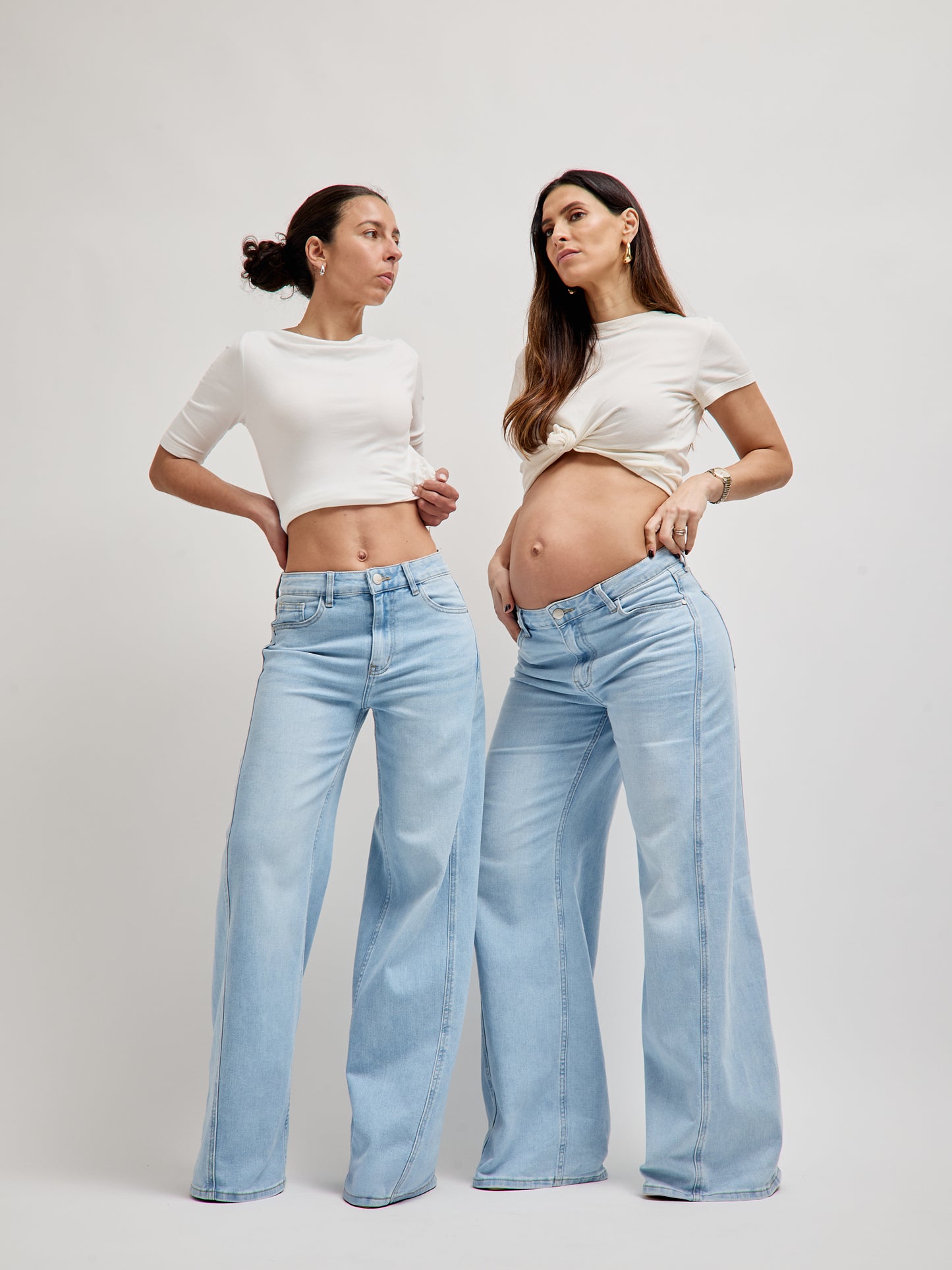 Jeans Wide Leg Light Denim