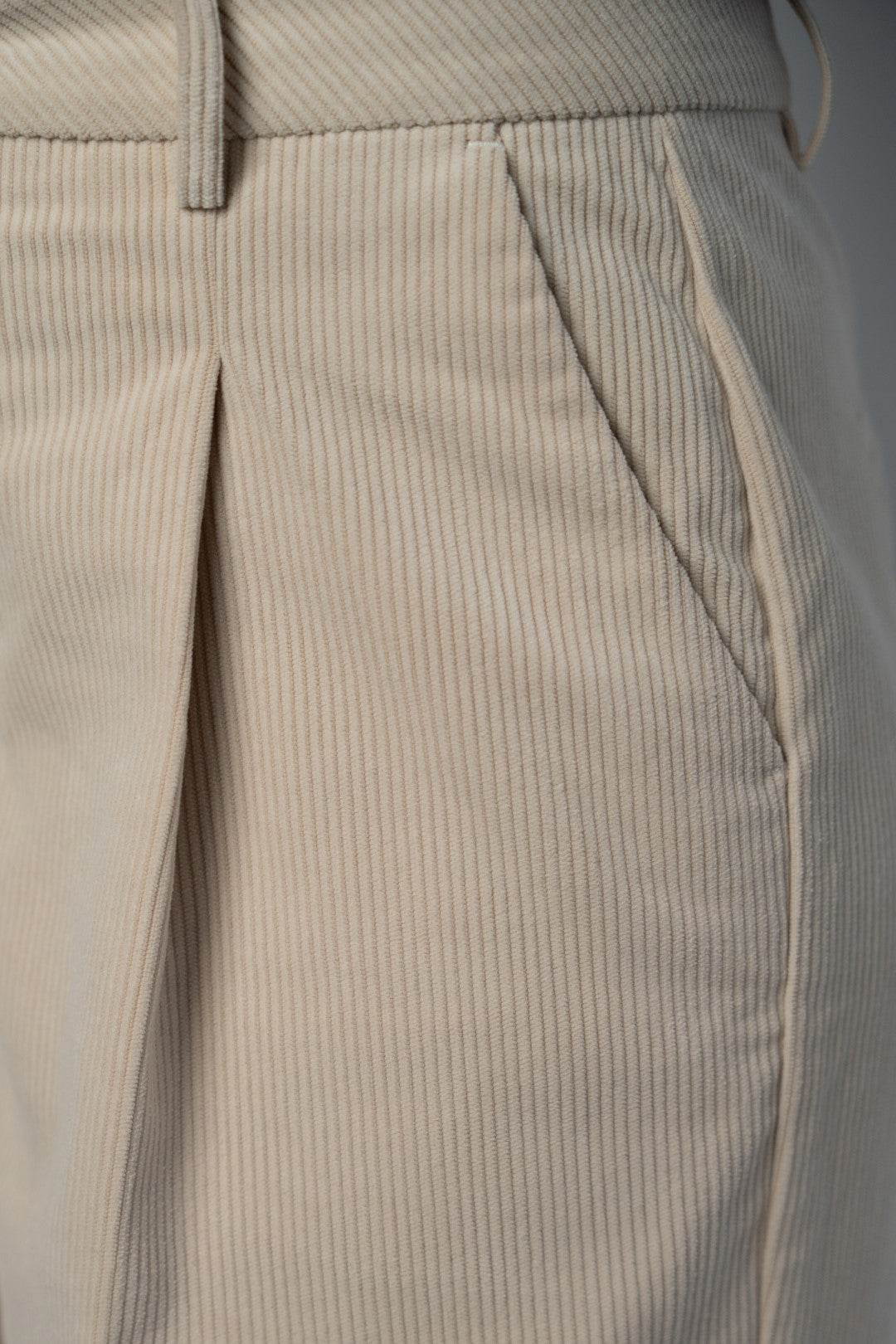Beige Corduroy Trousers