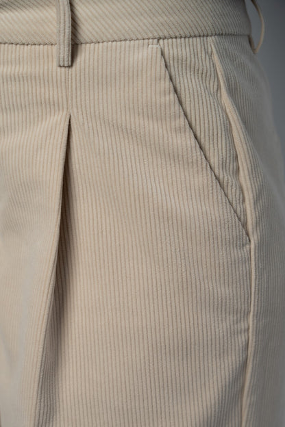 Beige Corduroy Trousers