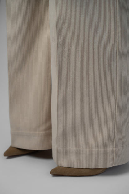 Beige Corduroy Trousers