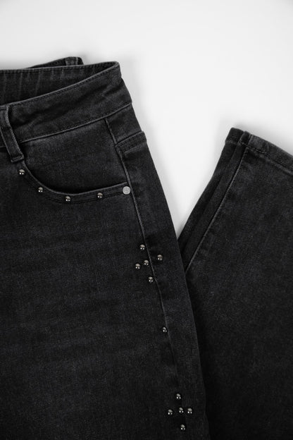 Vintage Black Studded Pants