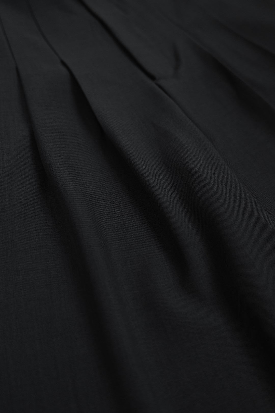 Gray Pleated Wide-Leg Pants