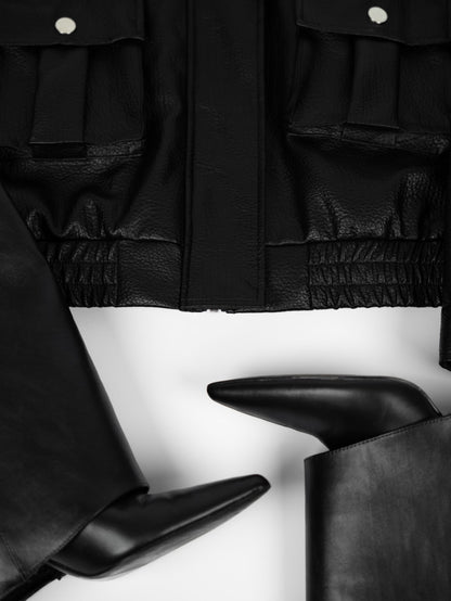 Black Eco-leather Jacket