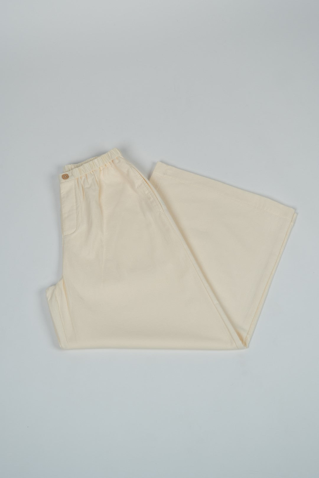 Pantalones de pierna ancha de algodón