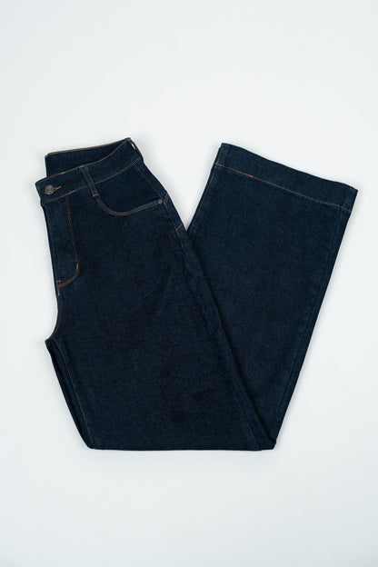 Calças Wide Leg Push Up Ganga Escura