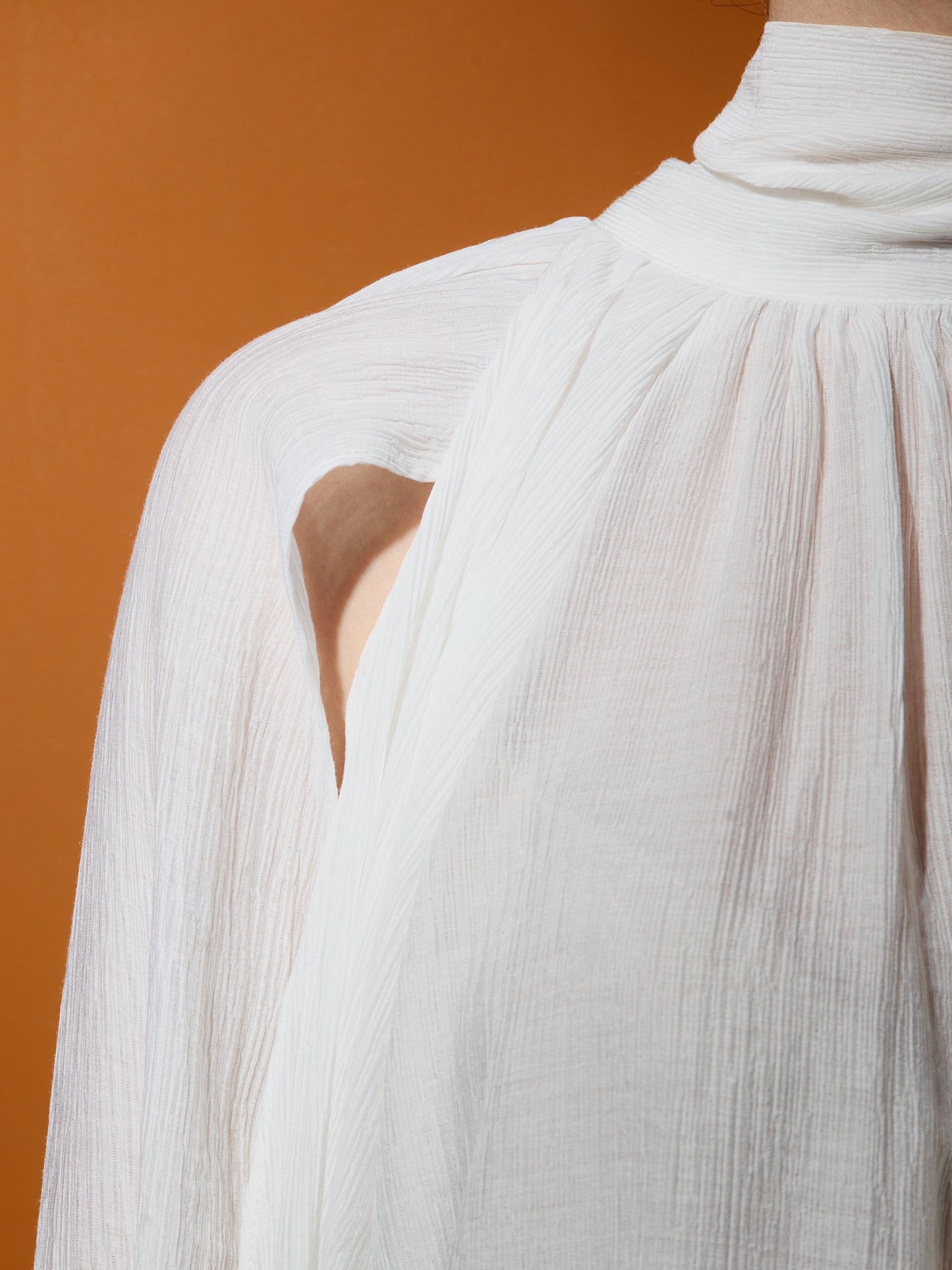 Blusa Manga Recorte Branco