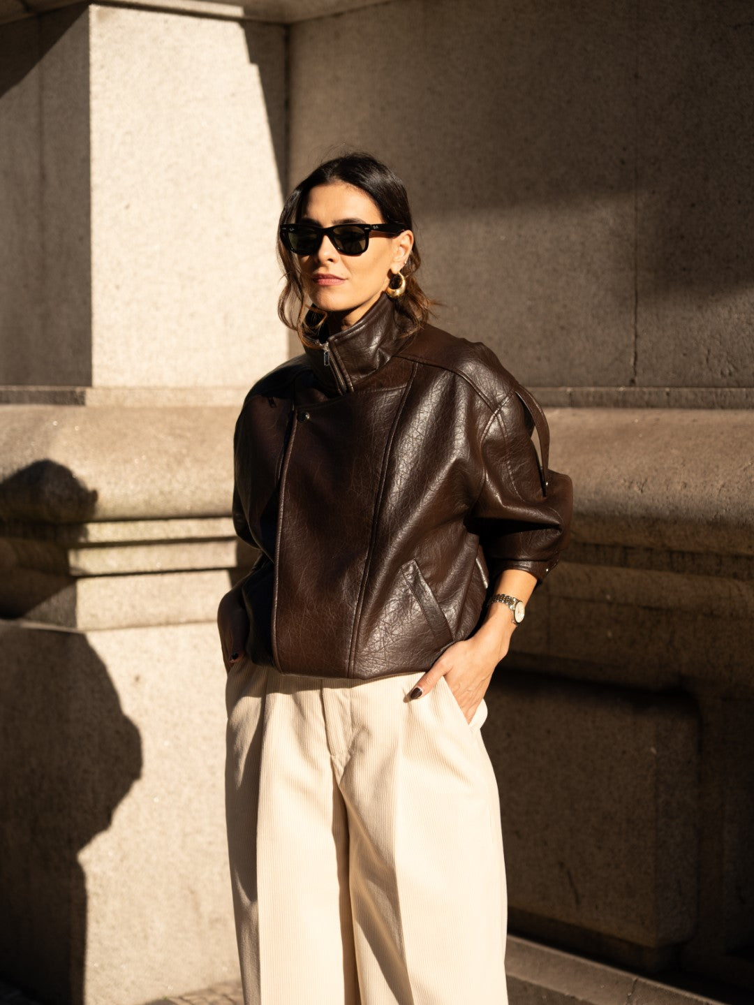 Beige Corduroy Trousers