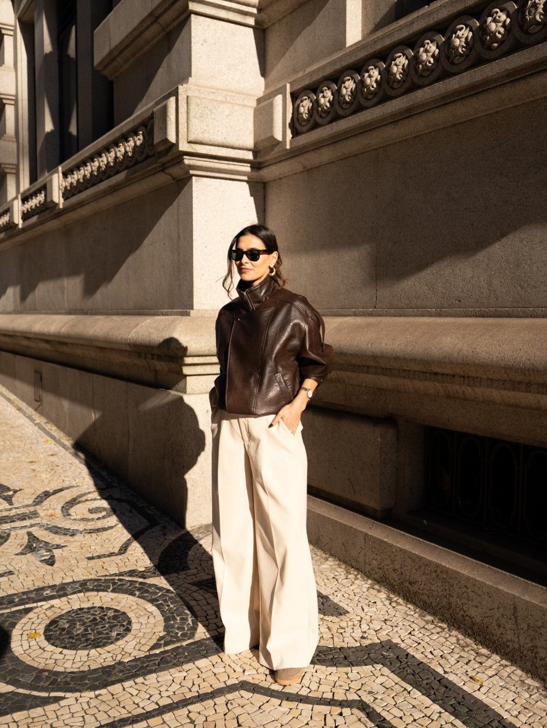 Beige Corduroy Trousers