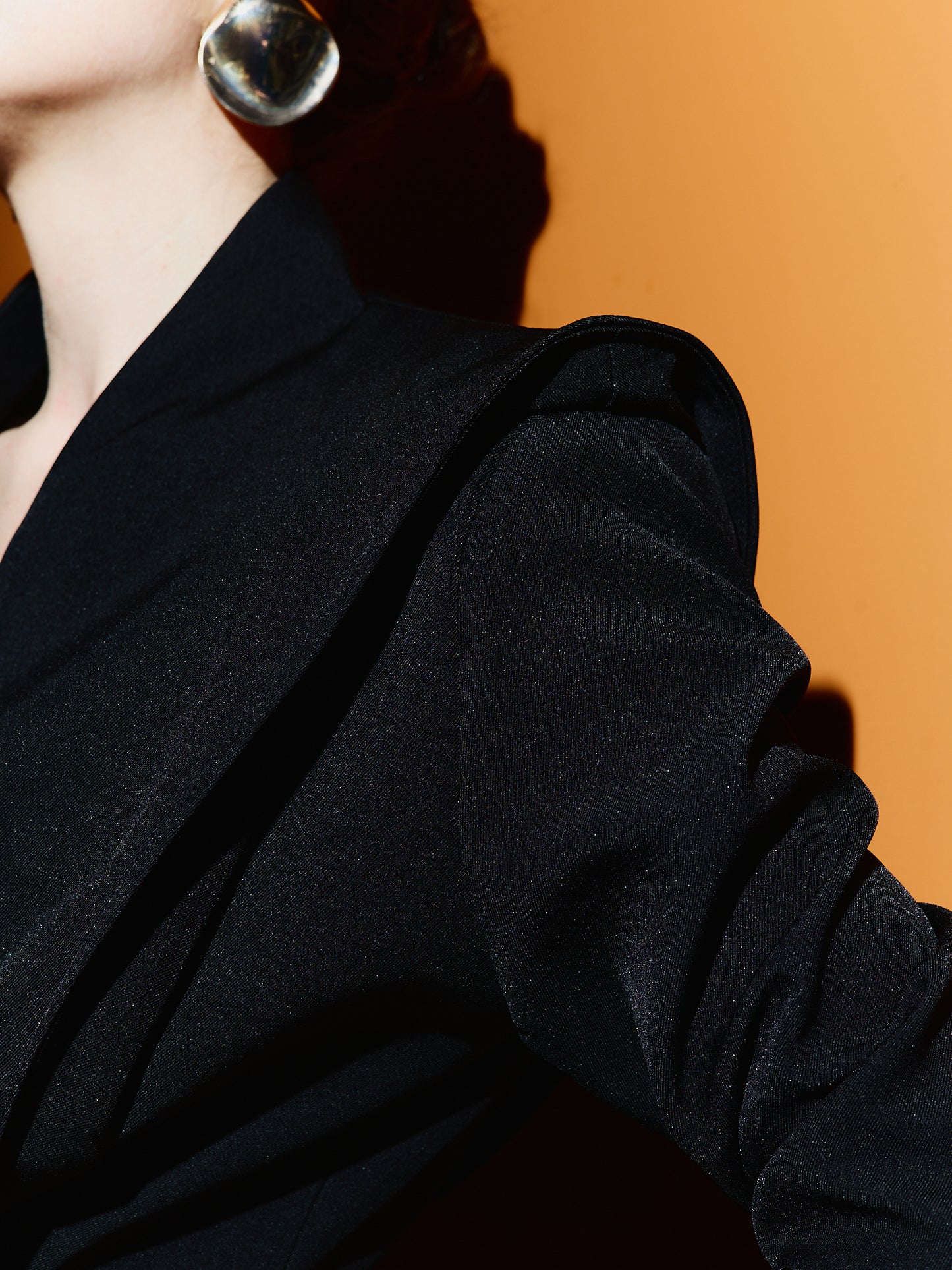 Blazer Cintado Estruturado Preto