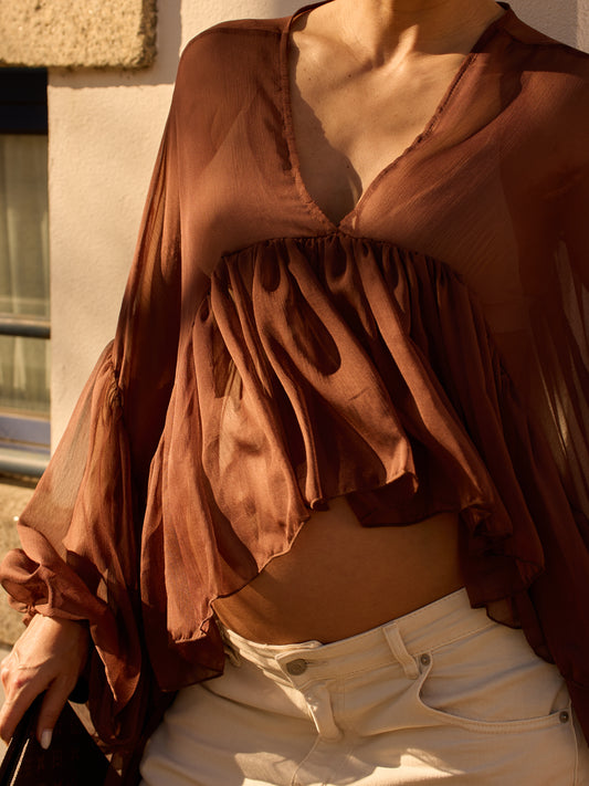 Blusa Boho Chocolate