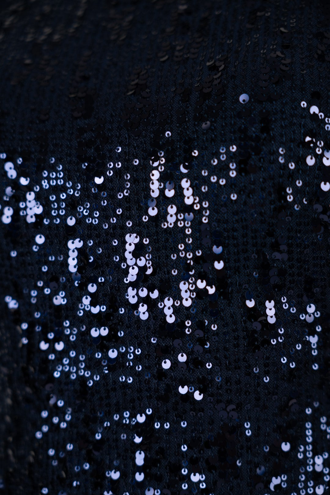Vestido Curto Lantejoulas Azul