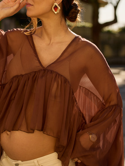 Blusa Boho Chocolate