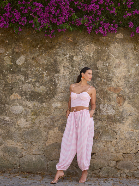 Conjunto Xadrez Rosa