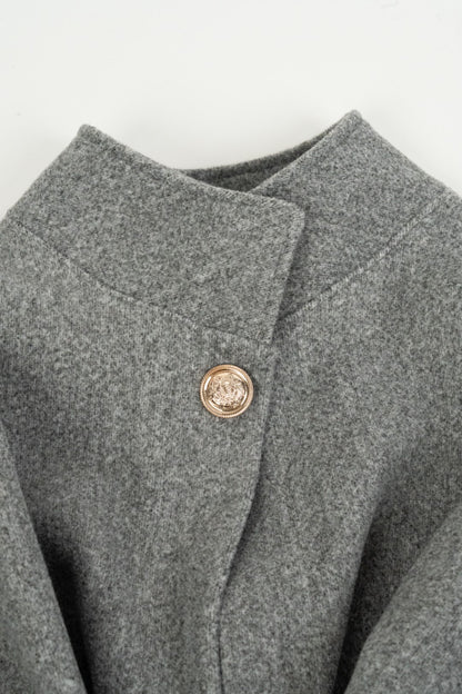 Cape with included belt, Gray