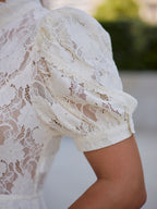 Blusa Manga Balão Renda