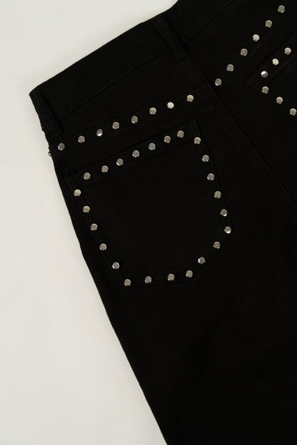 Calças Tachas Pretas