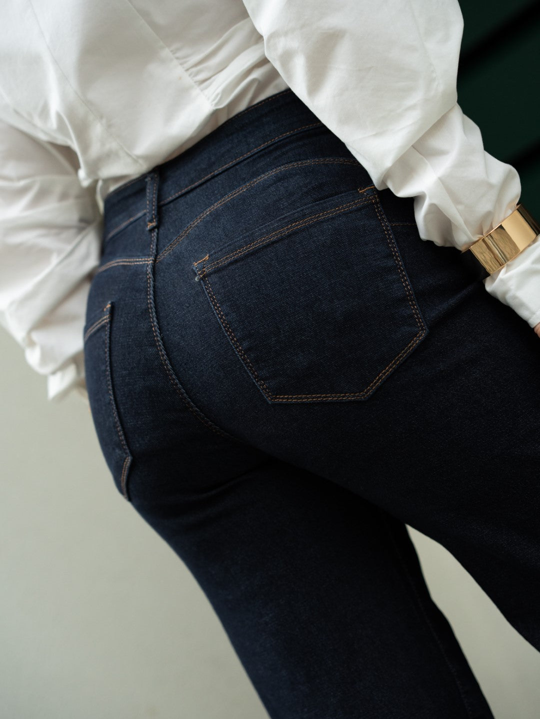 Calças Wide Leg Push Up Ganga Escura