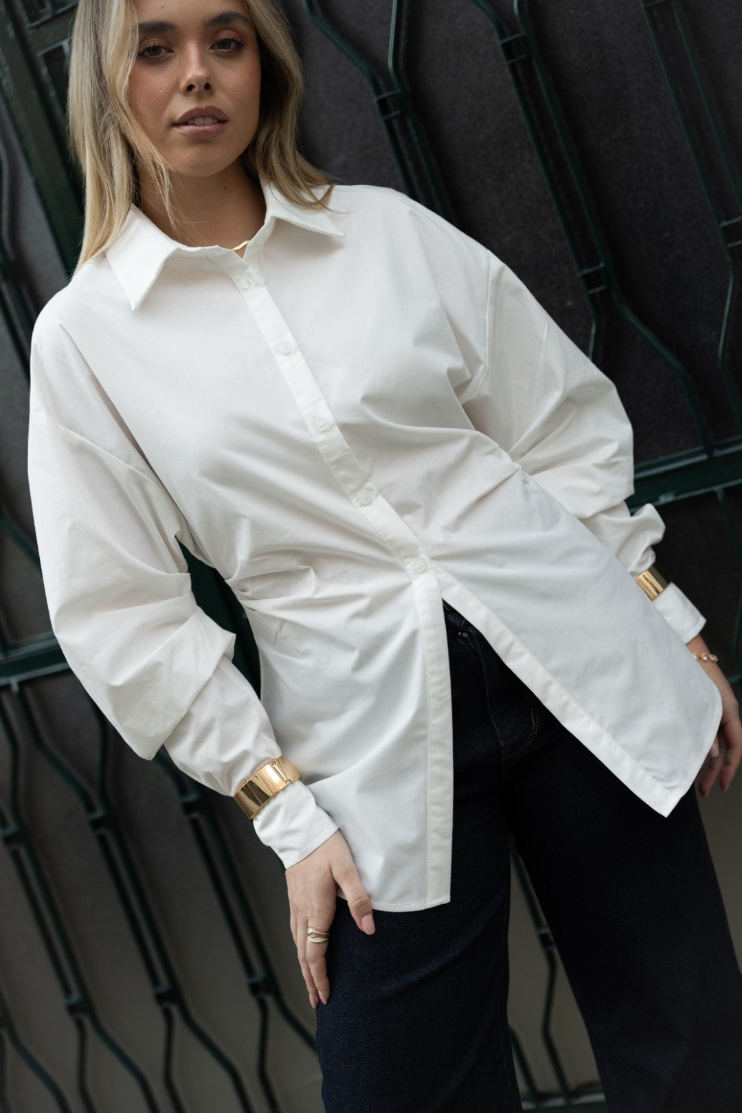 Camisa Cintada Branco