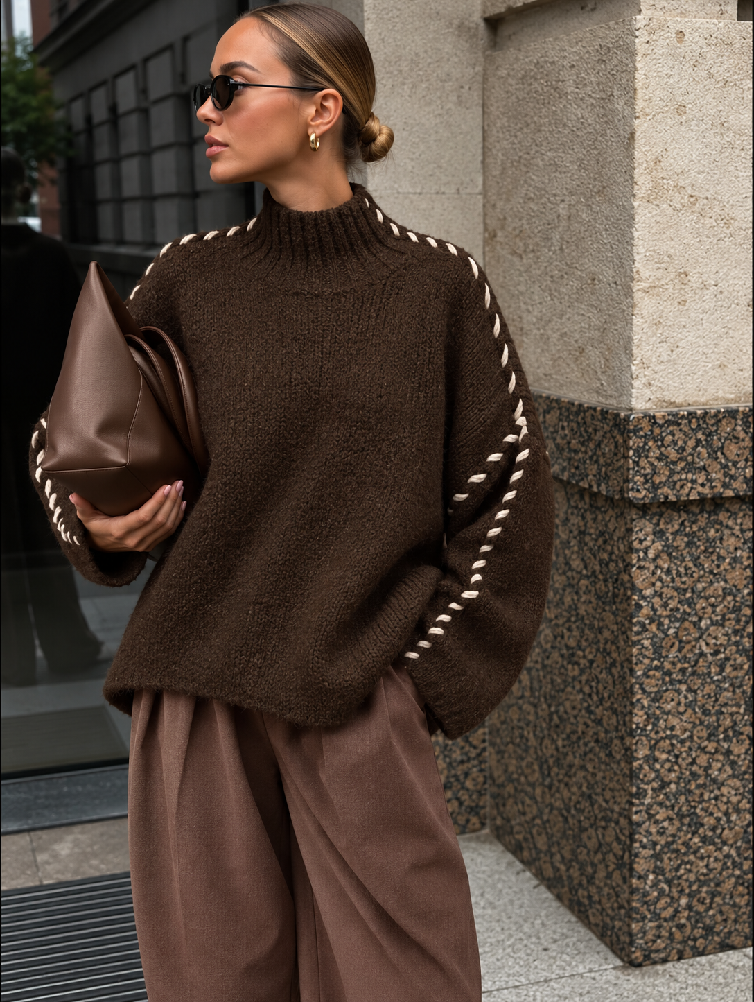 Camisola Oversize Meia Gola